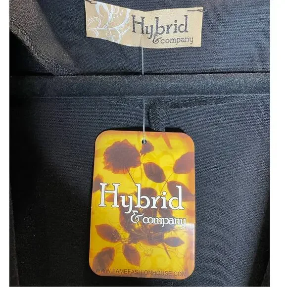 Hybrid & Company Black Blazer Style Coat - Size 1X - Picture 3 of 4